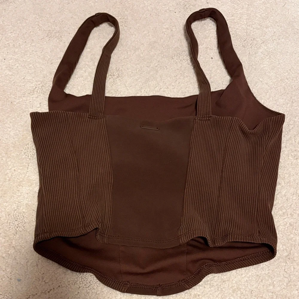 Victoria’s Secret New without Tags Brown Women's Corset Athletic Bralette Top - Picture 4 of 4